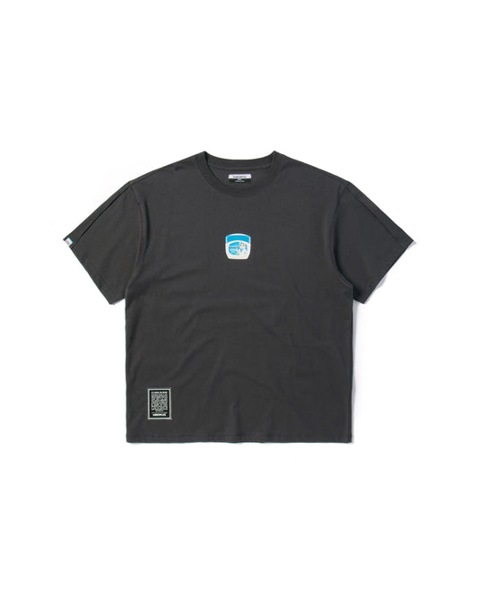 MEOWSEALINE PLEATED SLEEVES EASY FIT T-SHIRT