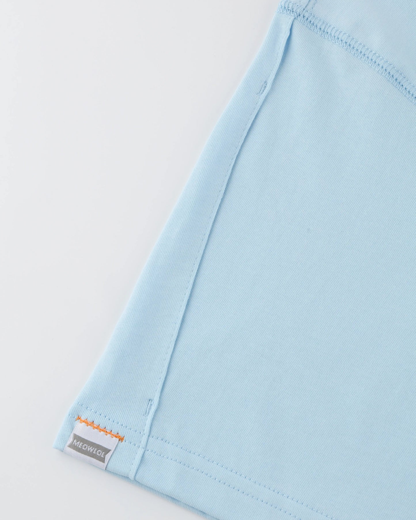 MEOWSEALINE PLEATED SLEEVES EASY FIT T-SHIRT