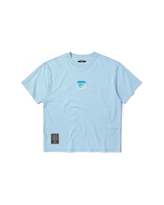 MEOWSEALINE PLEATED SLEEVES EASY FIT T-SHIRT