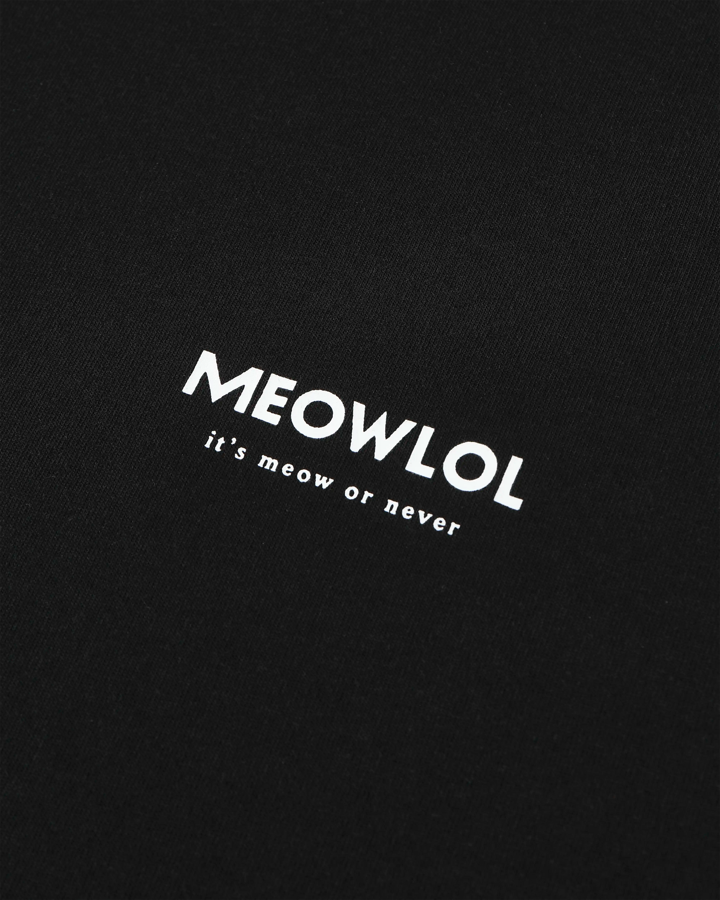 MEOW VADER PLEATED SLEEVES EASY FIT T-SHIRT