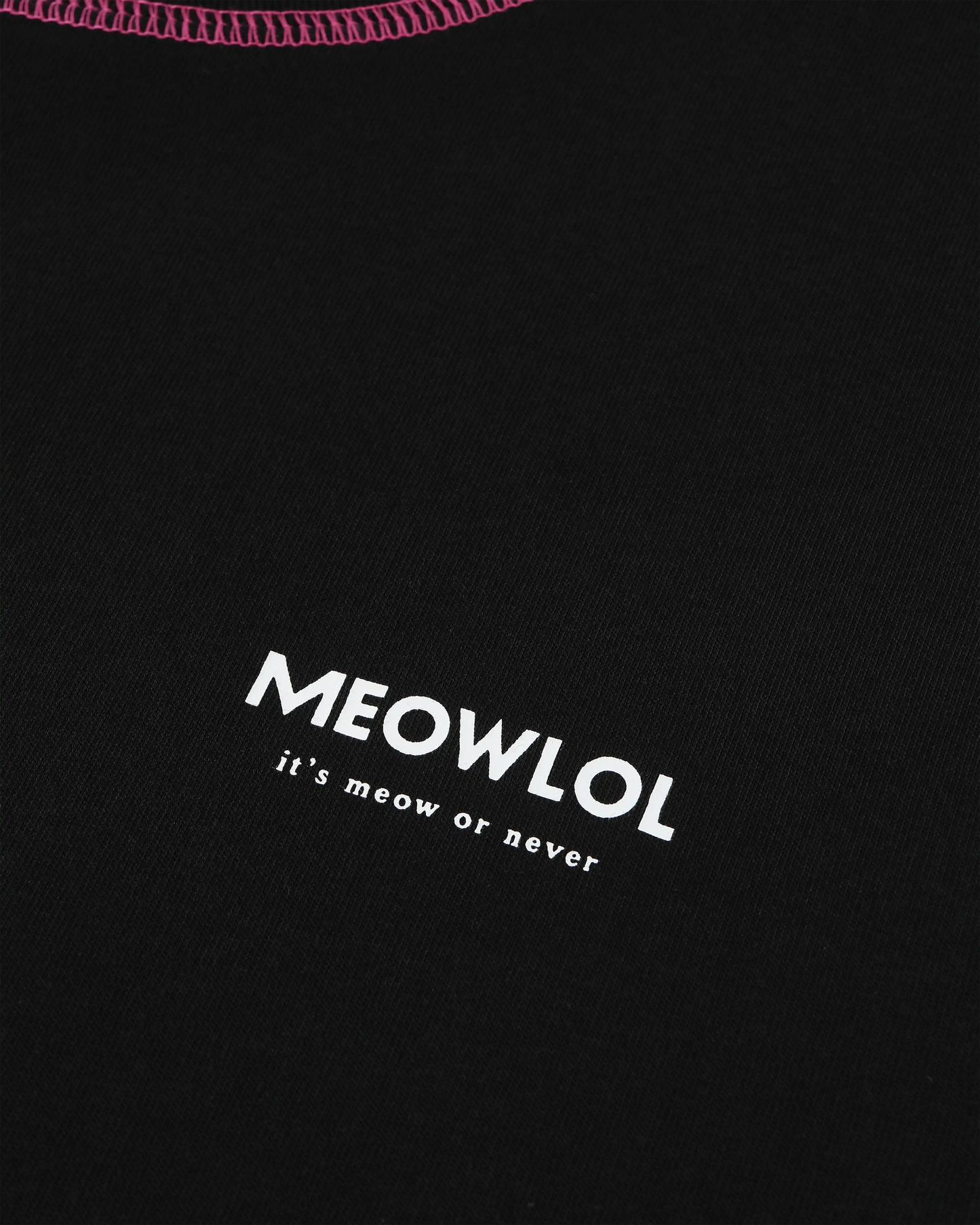 MEOW VADER PLEATED SLEEVES EASY FIT T-SHIRT