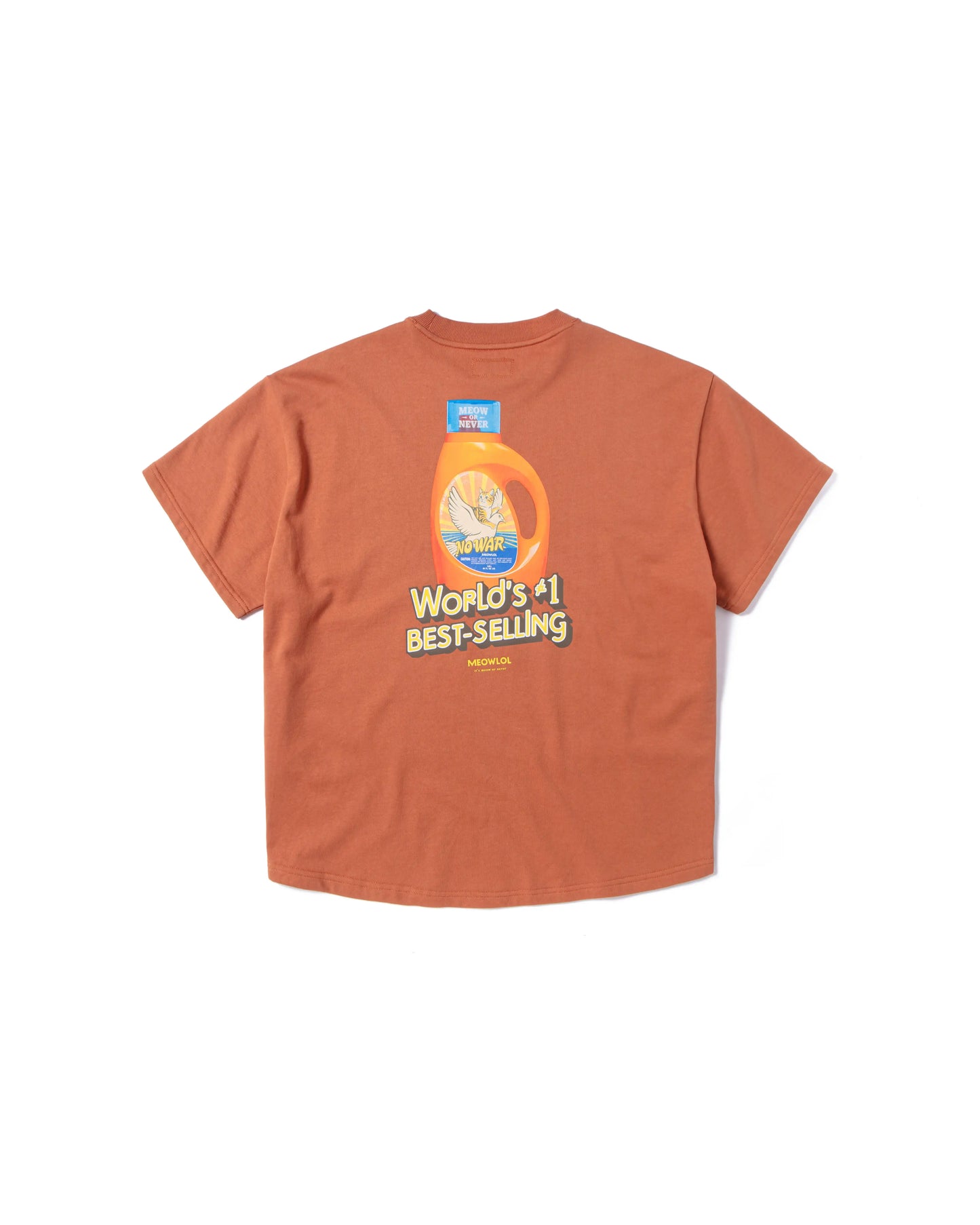 NO WAR DETERGENT ROUND HEM OVERSIZED T-SHIRT