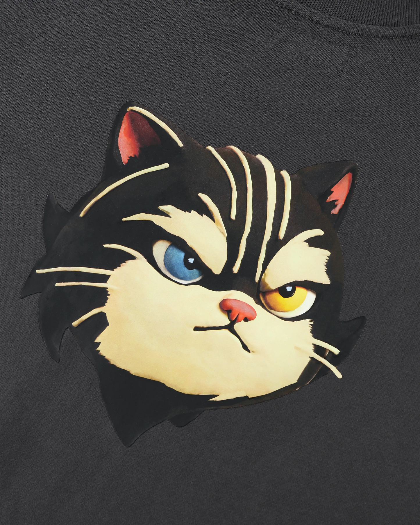 THE CLAY CAT LOGO HEADFRONT POCKET OVERSIZED T-SHIRT