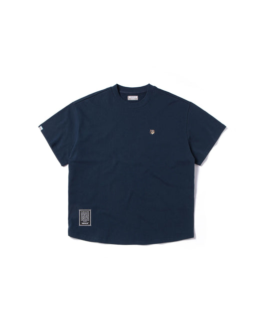 THE CLAY CAT LOGO HEAD ROUND HEM OVERSIZED T-SHIRT