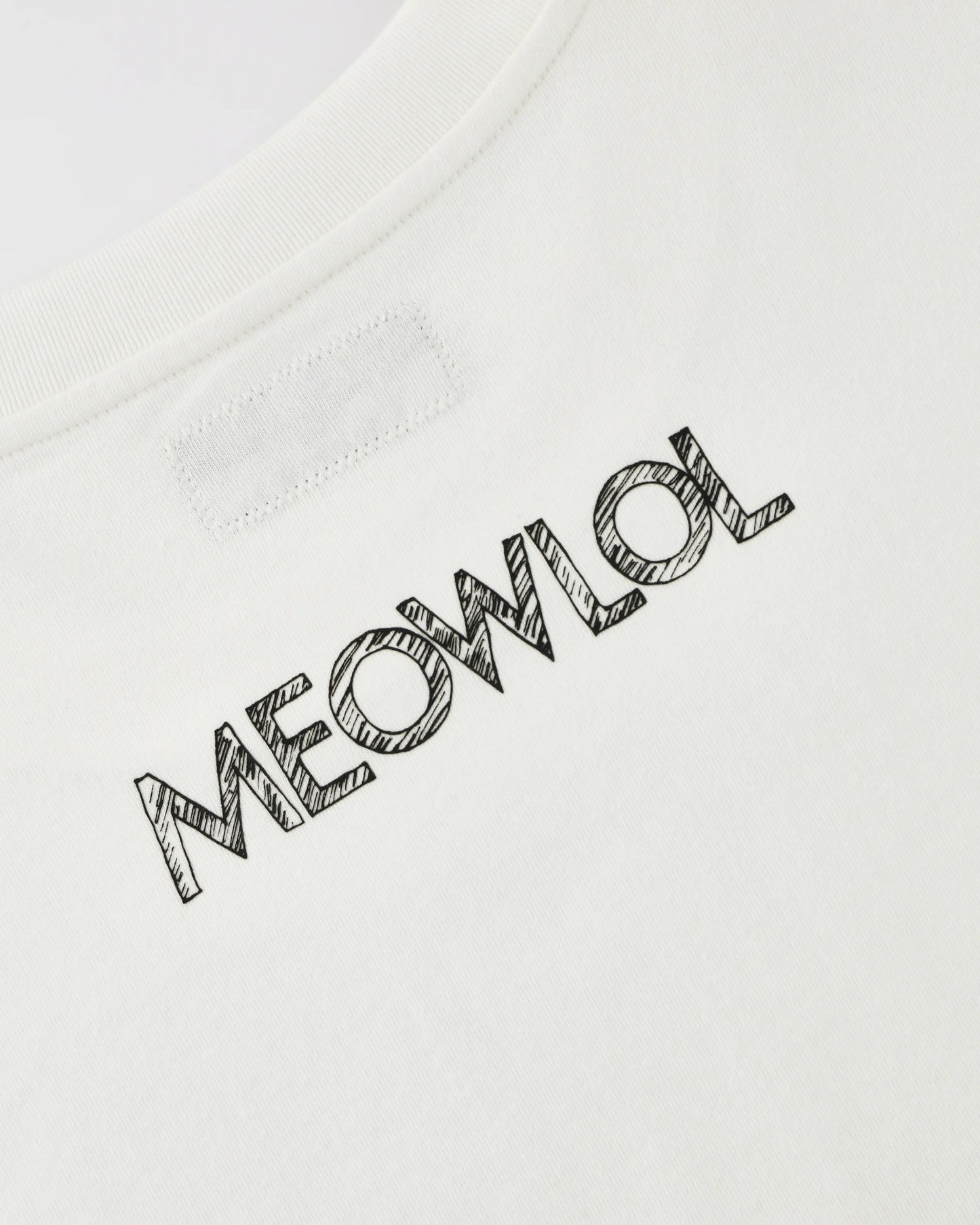 THE MEOWTLES PLEATED SLEEVES EASY FIT T-SHIRT