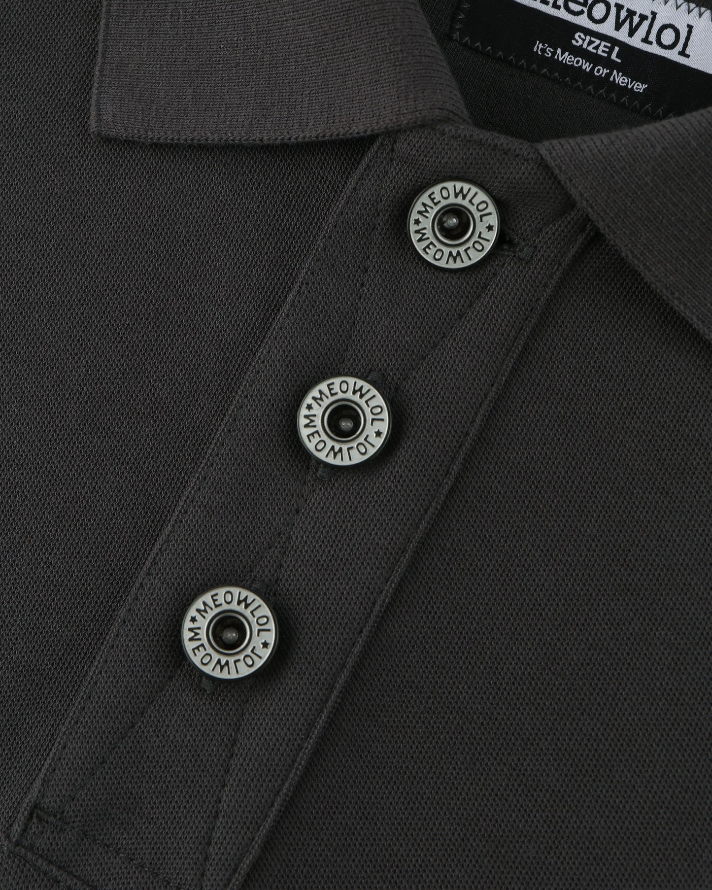 WEAVING LOGO FRONT POCKET OVERSIZED POLO SHIRT
