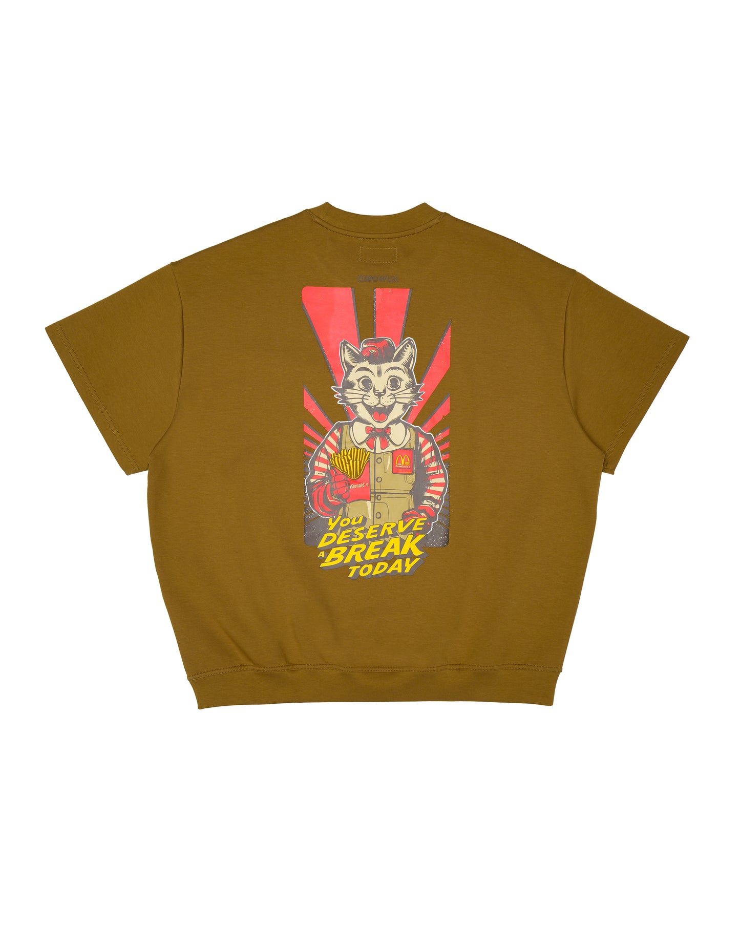 UNCLE MEOWDONALD (2nd EDITION) FRONT POCKET OVERSIZED T-SHIRT